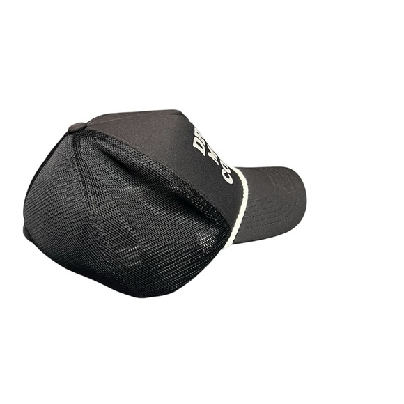 Dutch Bros Drink More Coffee Rope Black Mesh SnapBack Cap Trucker Hat Unisex - Picture 3 of 5